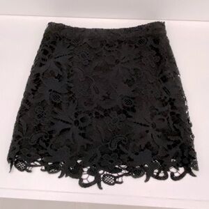 Banana Republic black lace skirt